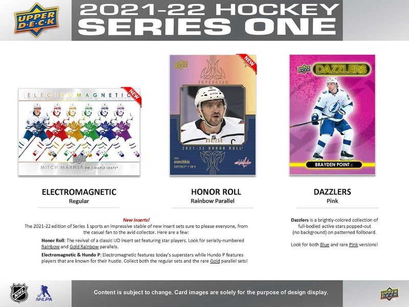 Upper Deck 2021 2022 Hockey Series 1 Factory Sealed Unopened Blaster Box of Packs Possible Young Guns Rookies and Jerseys - Image 5